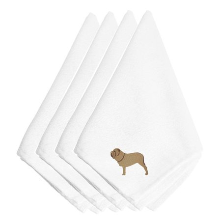 CAROLINES TREASURES Neapolitan Mastiff Embroidered Napkins, Set of 4 BB3465NPKE